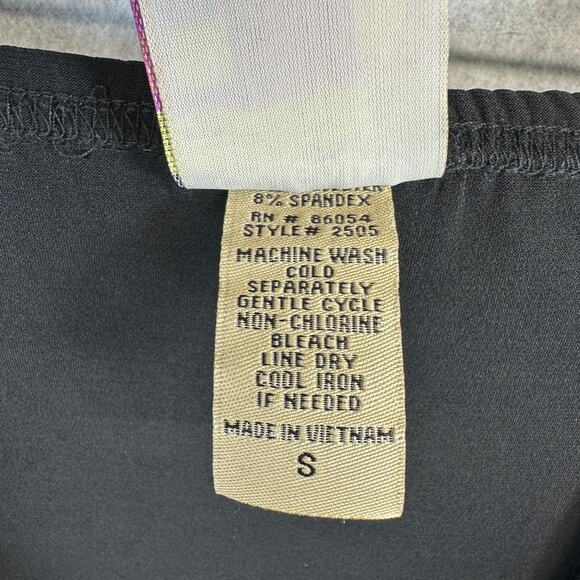 Antthony Original Skirt Womens Small Black Elastic Waist Pull On Midi Pockets - Picture 10 of 13